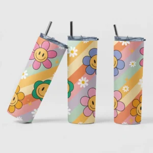 Smiling flower tumbler